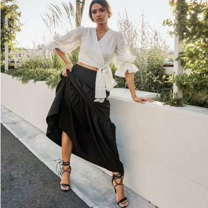 Casacca in lino bio indiano gessato