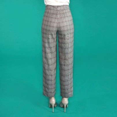 Pantalone in tessuto scozzese