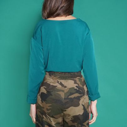 Camicia in crepe di seta