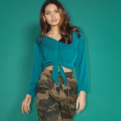 Camicia in crepe di seta