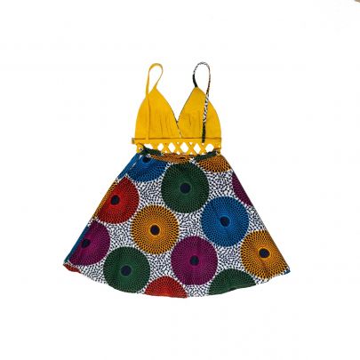 Vestito a bretelle in cotone